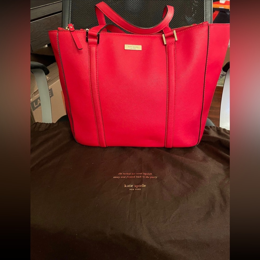 Large Red Kate Spade Purse
